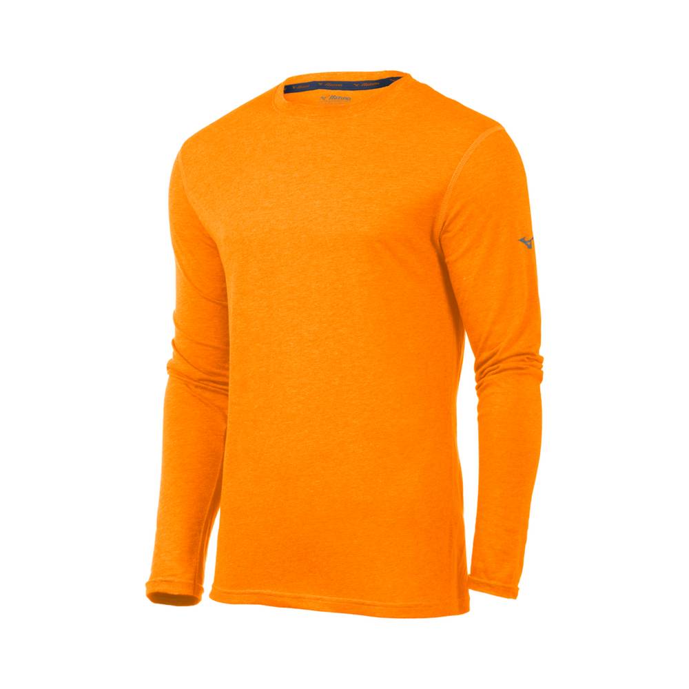 Maglie Running Mizuno Inspire Long Sleeve Uomo - Arancioni - 30925-YAKZ